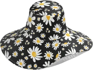 Pfrewn Women's Summer Wide Brim Sun Hats Waterproof Foldable Sun UV Protection Hat Gardening Hat for Garden