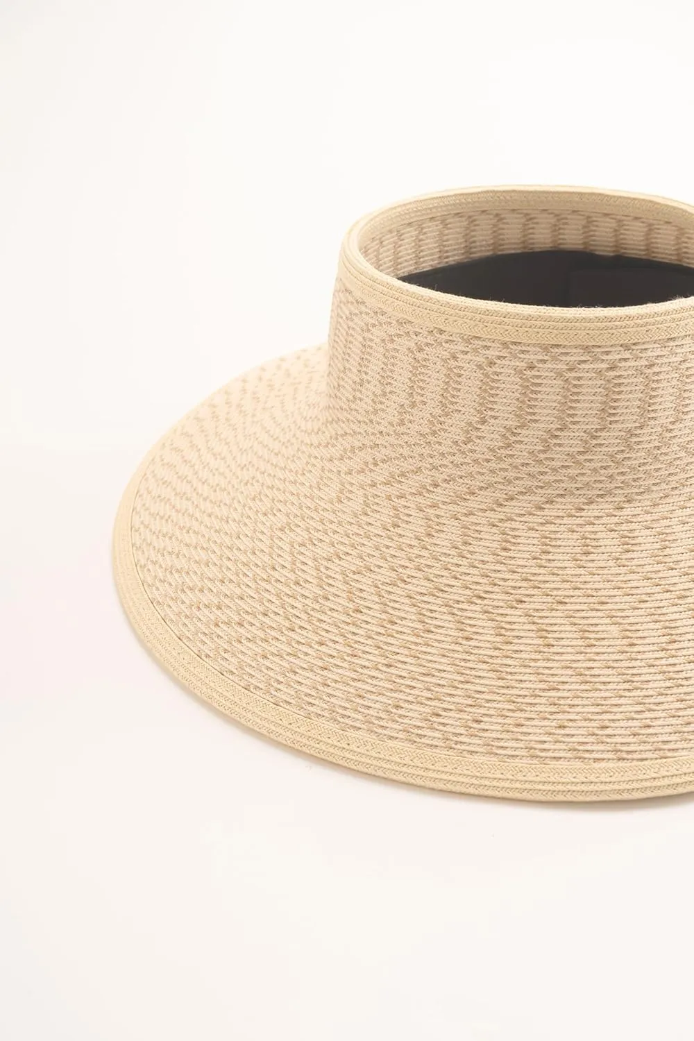 Pineapple&Star Vienna Visor Women’s Summer Sun Straw Packable UPF 50  Beach Hat