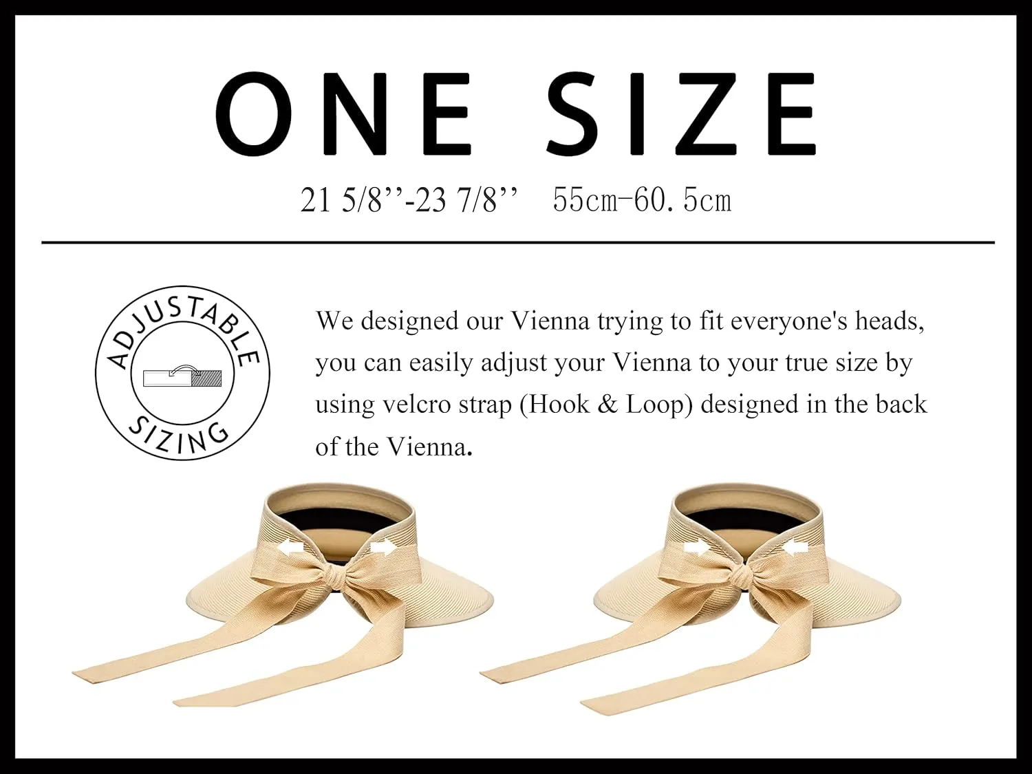 Pineapple&Star Vienna Visor Women’s Summer Sun Straw Packable UPF 50  Beach Hat