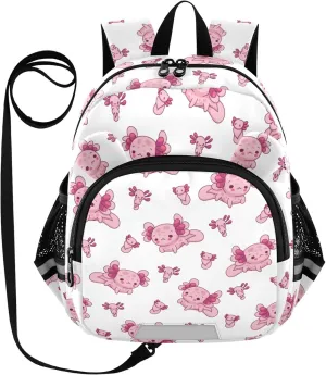 Plaaee Cute Axolot Toddler Backpack Harness Leash Kids Back Pack Harnesses Leashes Tether for Boys Girls Outdoor Travel S