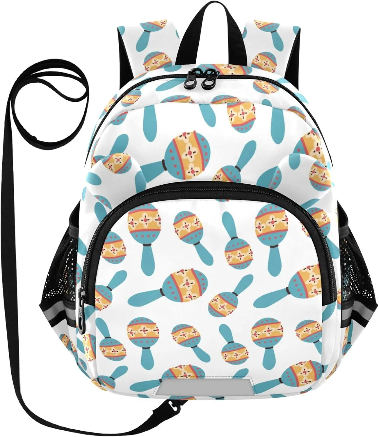 Plaaee Mexican Maracas Instrument Toddler Backpack Harness Leash Kids Back Pack Harnesses Leashes Tether for Boys Girls Outdoor Travel S