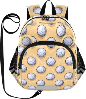 Plaaee Volleyball Ball Icon Toddler Backpack Harness Leash Kids Back Pack Harnesses Leashes Tether for Boys Girls Outdoor Travel M