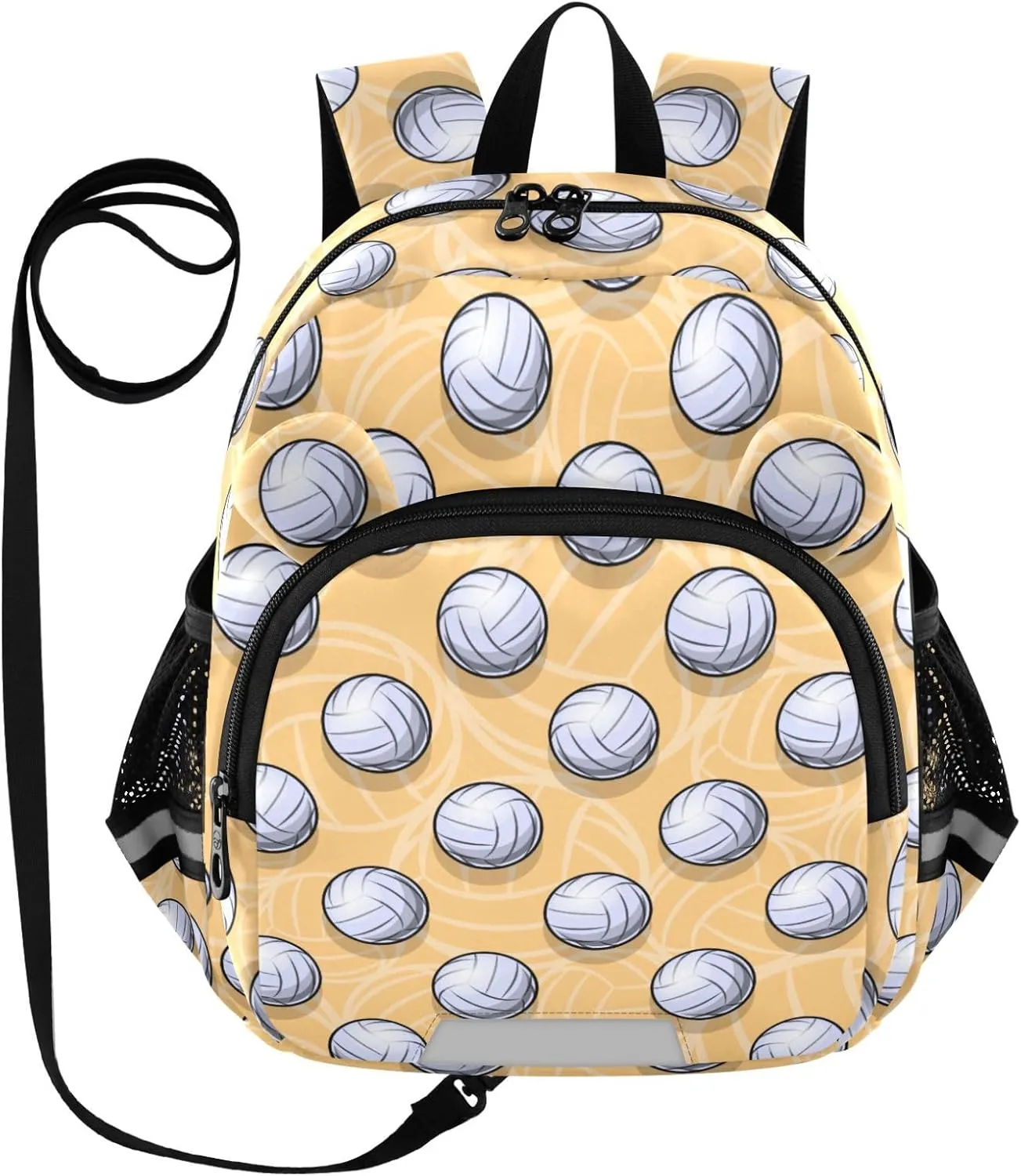 Plaaee Volleyball Ball Icon Toddler Backpack Harness Leash Kids Back Pack Harnesses Leashes Tether for Boys Girls Outdoor Travel M