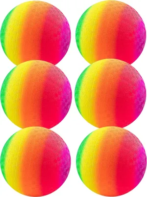 Playground Balls 8.5 Inch, Kickball Dodgeball for Kids and Adults - Bouncing Dodge Ball, Handball, Square Game for Outdoor & Indoor   Free Pump & Mesh Bag