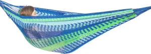 PNAEUT Mayan Hammock, Handwoven XL Thick Soft Rope Hammocks for Outdoor Indoor, Max 600 lbs Capacity, Tree Straps & Carabiners Included (Lake Superior)