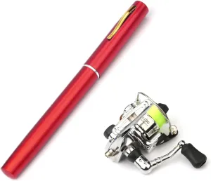 Pocket Fishing Rod Telescopic Pen Shaped Fishing Rod Fishing Rod for Freshwater Fishing