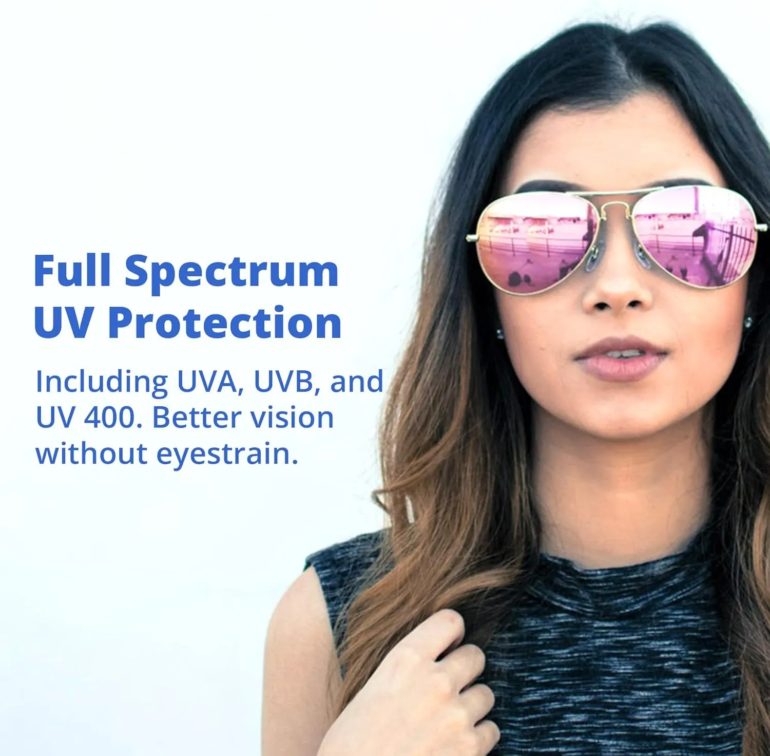 Polarized Folding Sunglasses – Scratch Resistant Lens Coating – Collapsible Frame – Premium Leather Case – Aviators