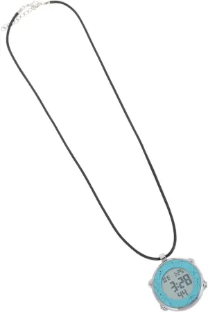 Portable Electronic Alarm Watch Necklace Pendant with Chronograph and Calendar - Multifunctional Bag Accessory for Travel & Gifting