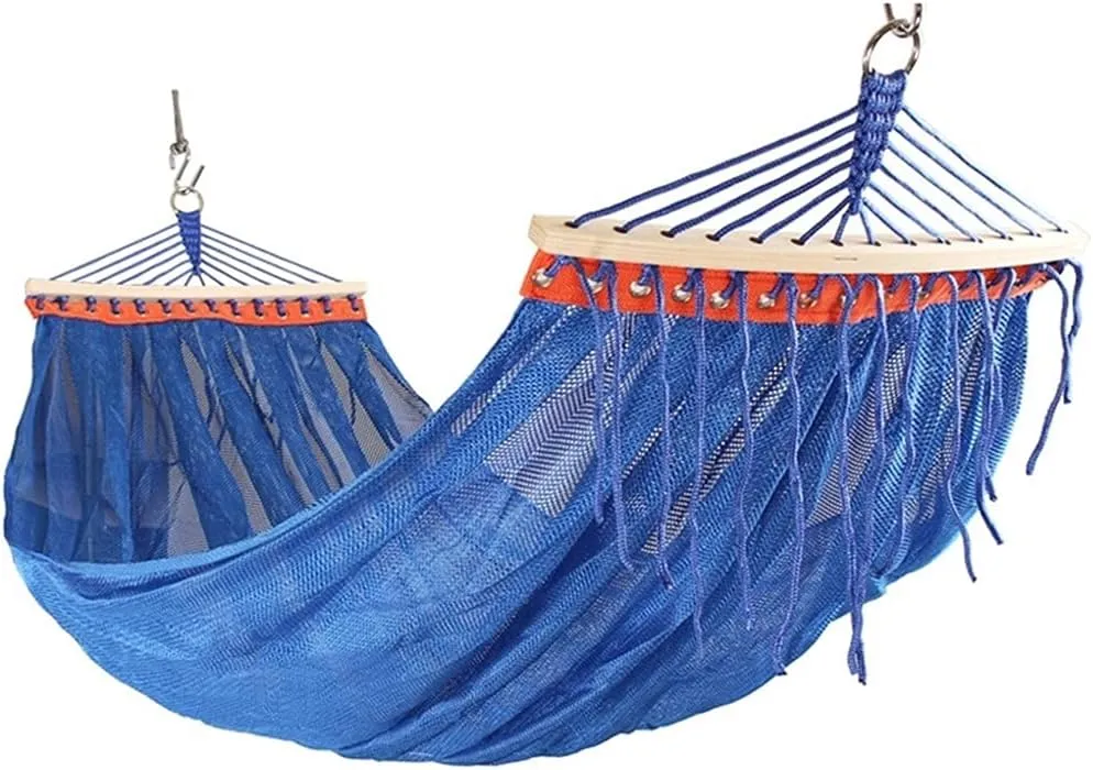 Portable Hammock,Portable Double Hammock Anti-Rollover Mesh Breathable Mesh Leisure Can Withstand Weight 250kg for Backpacking Beach Swing