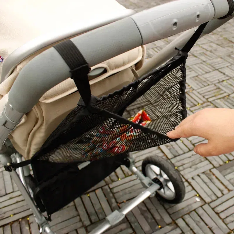 Portable Large Capacity Baby Stroller Hanging Net Bag