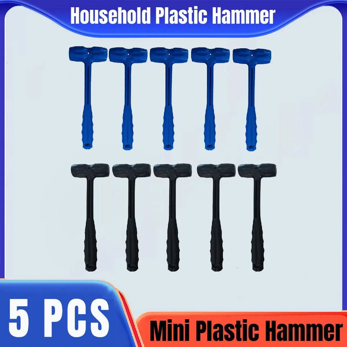 Portable Mini Plastic Hammer for Furniture Installation Decoration Safety Tool
