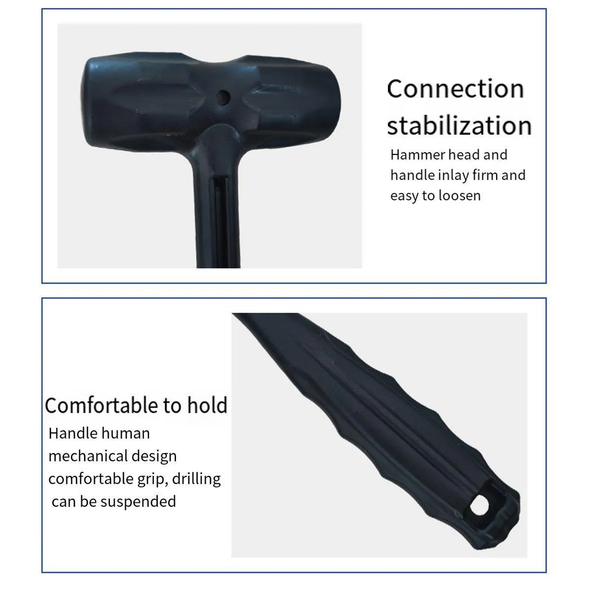 Portable Mini Plastic Hammer for Furniture Installation Decoration Safety Tool