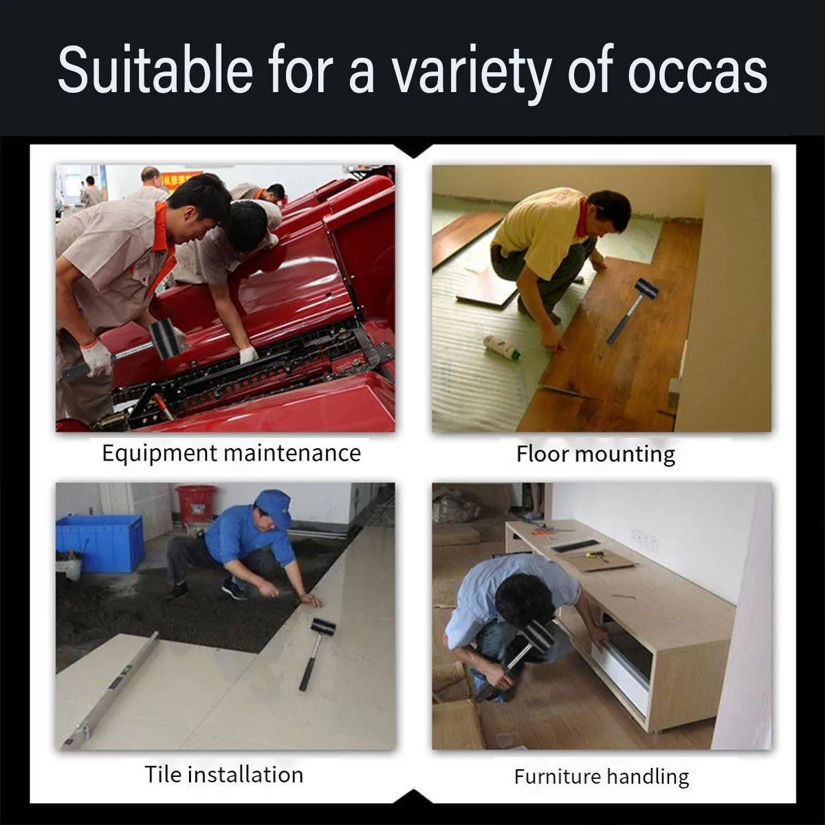 Portable Mini Plastic Hammer for Furniture Installation Decoration Safety Tool