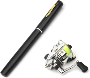 Portable Pocket Fishing Rod Telescopic Pen Shaped Fishing Rod Fishing Rod for Salt/Freshwater Fishing