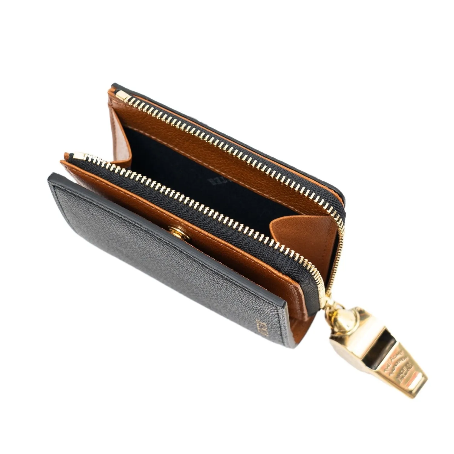 PORTER TONE Leather Bifold Wallet Compact Shrink Cowhide Made in Japan with ACME Whistle