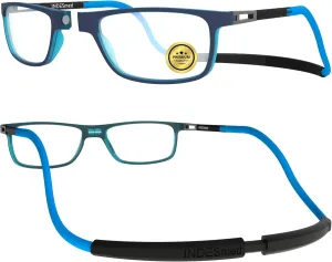 Premium Magnetic Reading Glasses for Presbyopia | 7-Point Adjustable Fit, Blue Light Filter, (1 unit)