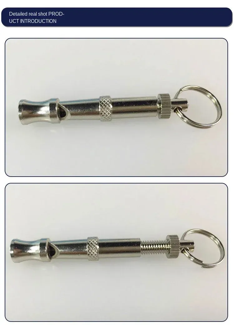 Premium Stainless Steel Adjustable Dog Training Whistle