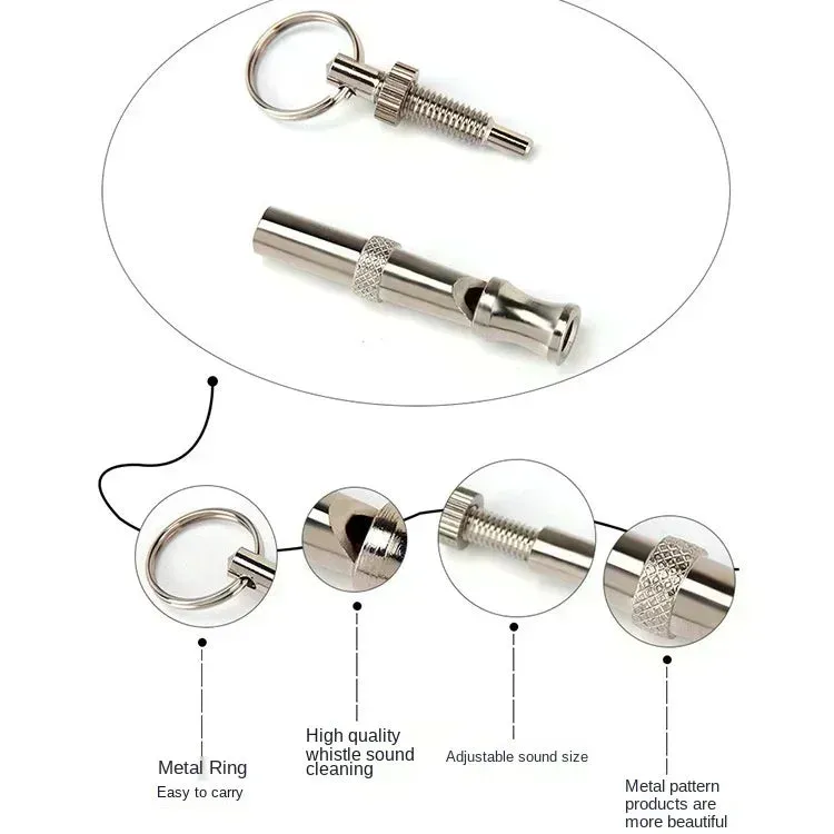 Premium Stainless Steel Adjustable Dog Training Whistle