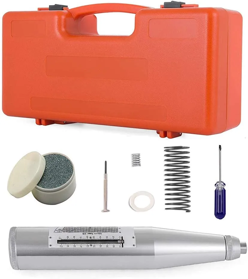 Professional Concrete Test Hammer Rebound Tester Hammer Resiliometer 10-60Mpa