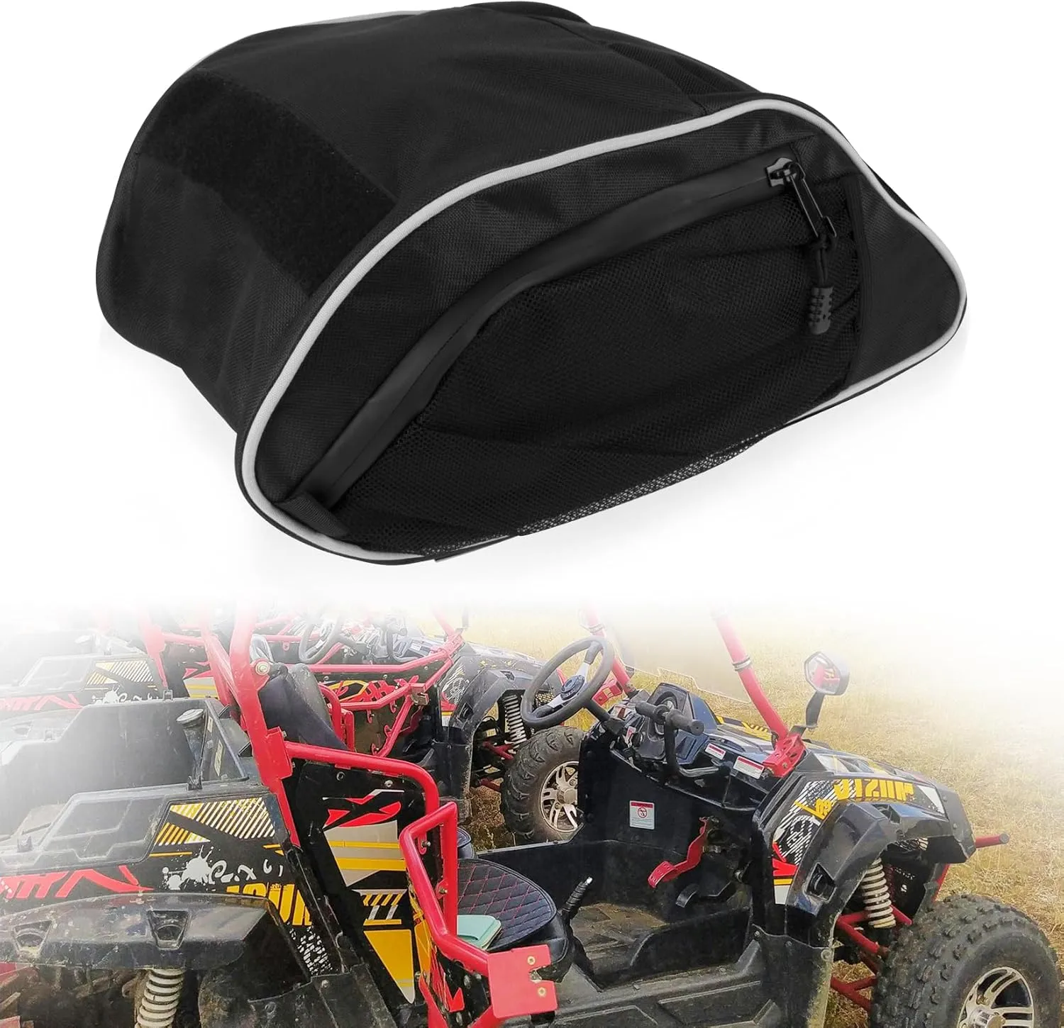 PSLER UTV Center Storage Bag for RZR1000 2016-2024, 1000 Accessories Center Bag Center Console Tool Box for General 1000 General 1000-4 General XP 1000（BA