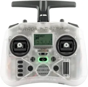 RadioMaster Pocket Portable Remote Controller Hall Gimbal EdgeTX Built in LED Light Mode 2 (Transparent, ELRS)
