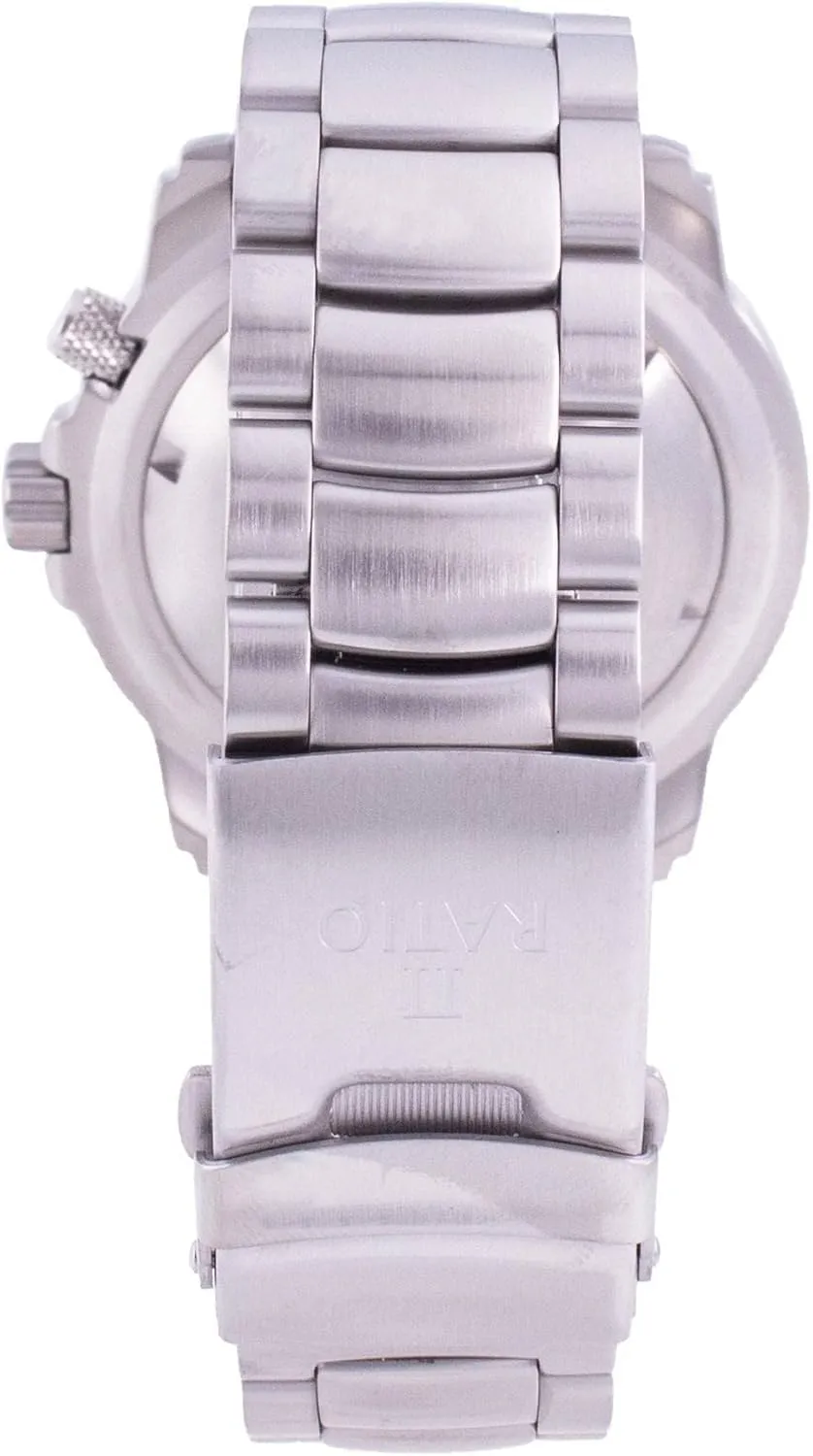 RATIO FreeDiver Helium-Safe Dive Watch Sapphire Crystal Automatic Diver Watch 1000M Water Resistant Diving Watch for Men