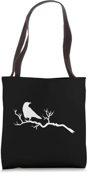 Raven on a Tree Tote Bag