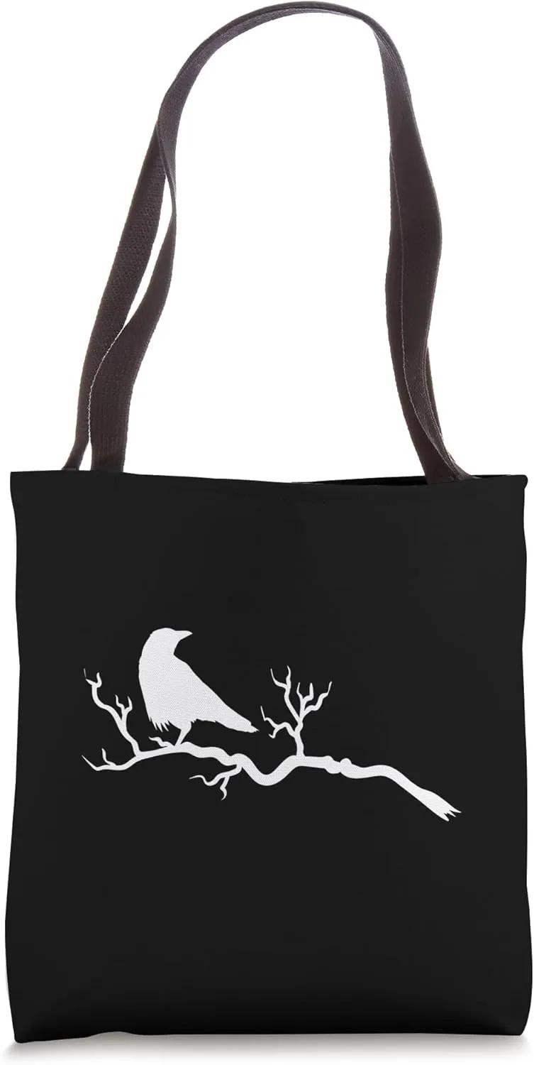 Raven on a Tree Tote Bag