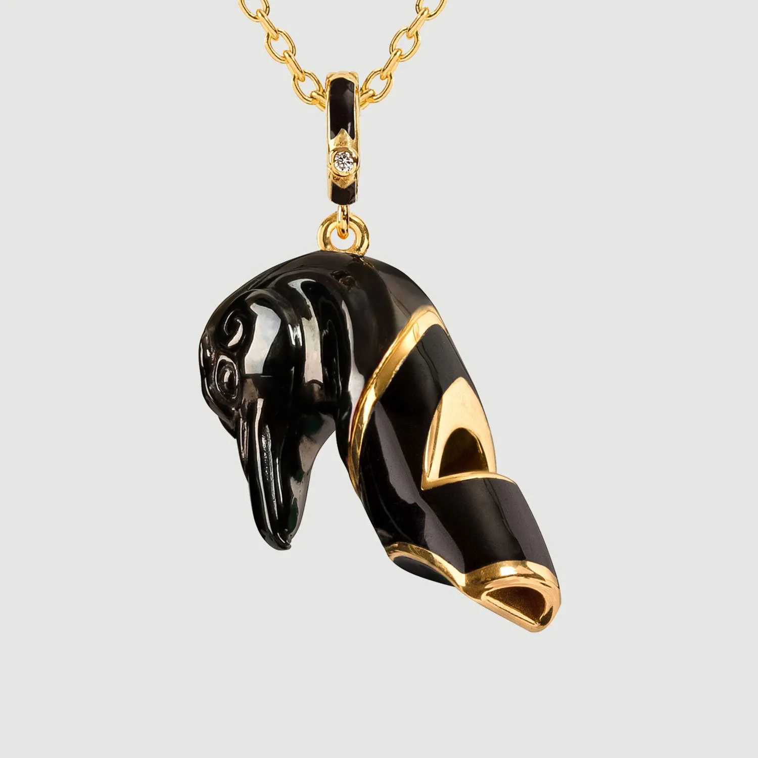 Raven Whistle Necklace