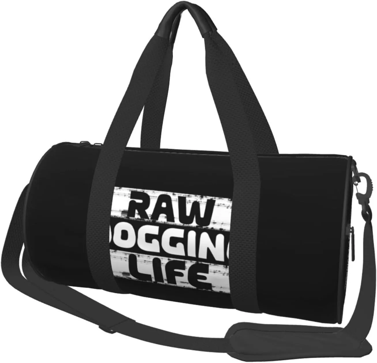 Raw Dogging Life Duffel Bag Gym Bag Travel Sports Tote Large Foldable Beach Swim Yoga1