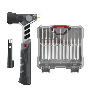 Real Avid Armorer's Master Hammer & Accu-Punch 11-Piece Pin Punch Set - 20 Ounce 9.5" Hammer W/ Soft Blow Hammer Head, Steel, Rubber & Brass Head