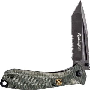 Remington R15735: Edc Tanto Style Serrated Blade Linder Lock Folder 5.0"
