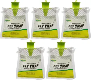 RESCUE! Outdoor Disposable Hanging Fly Trap - 5 Traps
