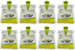 RESCUE! Outdoor Disposable Hanging Fly Trap - 8 Traps