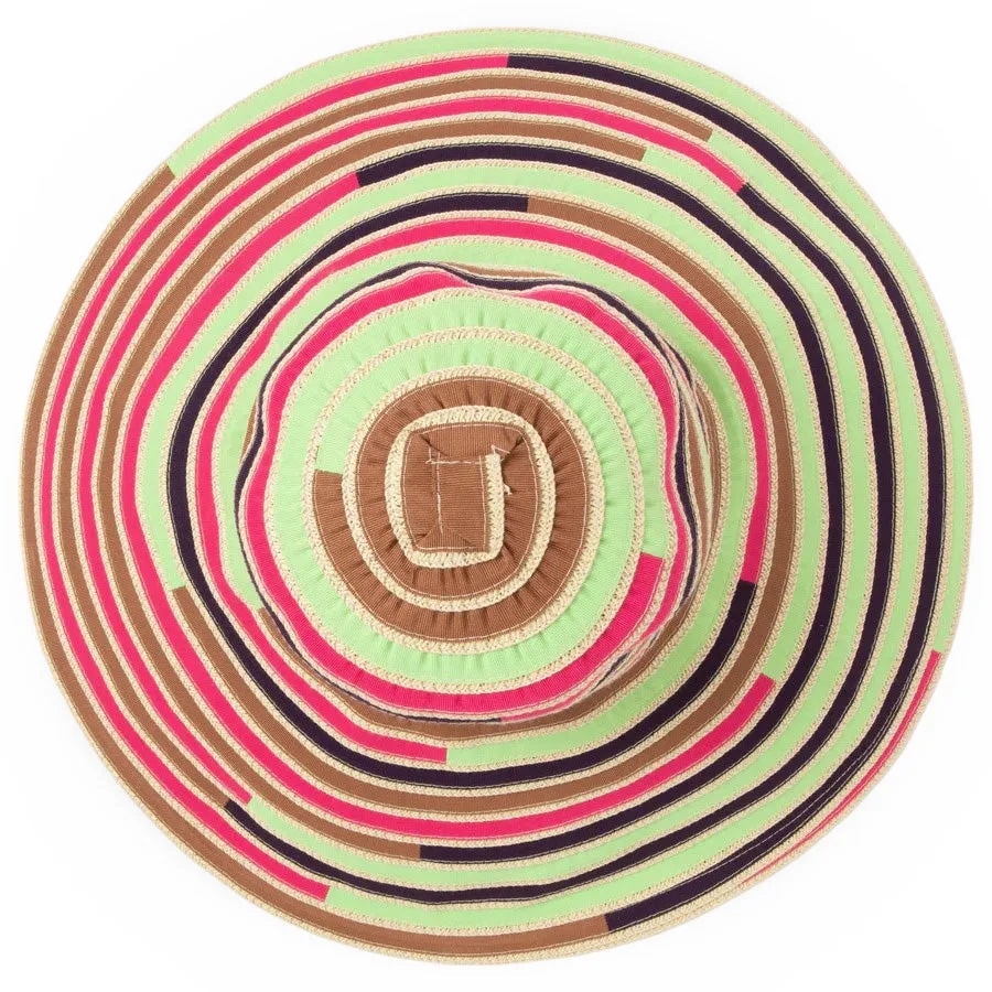 Ribbon Round Crown Sun Hat