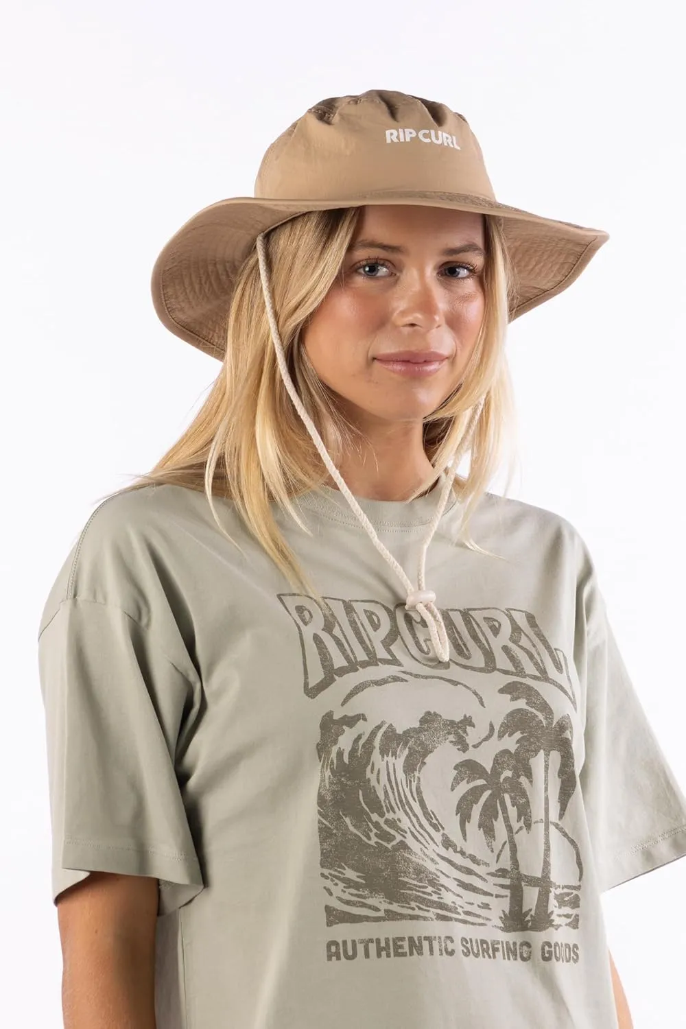 Rip Curl Women's Boonie Bucket Hat with UPF 50  Sun Lightweight, Breathable, Adjustable Uv Protection for Outdoor Activities