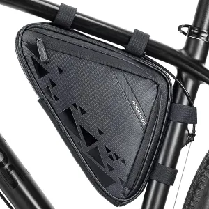 ROCKBROS Bike Triangle Frame Bag, Bike Triangle Bag, with Two Side Pockets, 1.5L