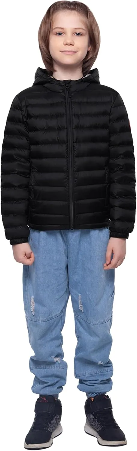 Rokka&Rolla Boys' Ultra Lightweight Packable Down Puffer Jacket Coat