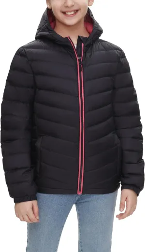 Rokka&Rolla Girls' Ultra Lightweight Packable Down Puffer Jacket Coat