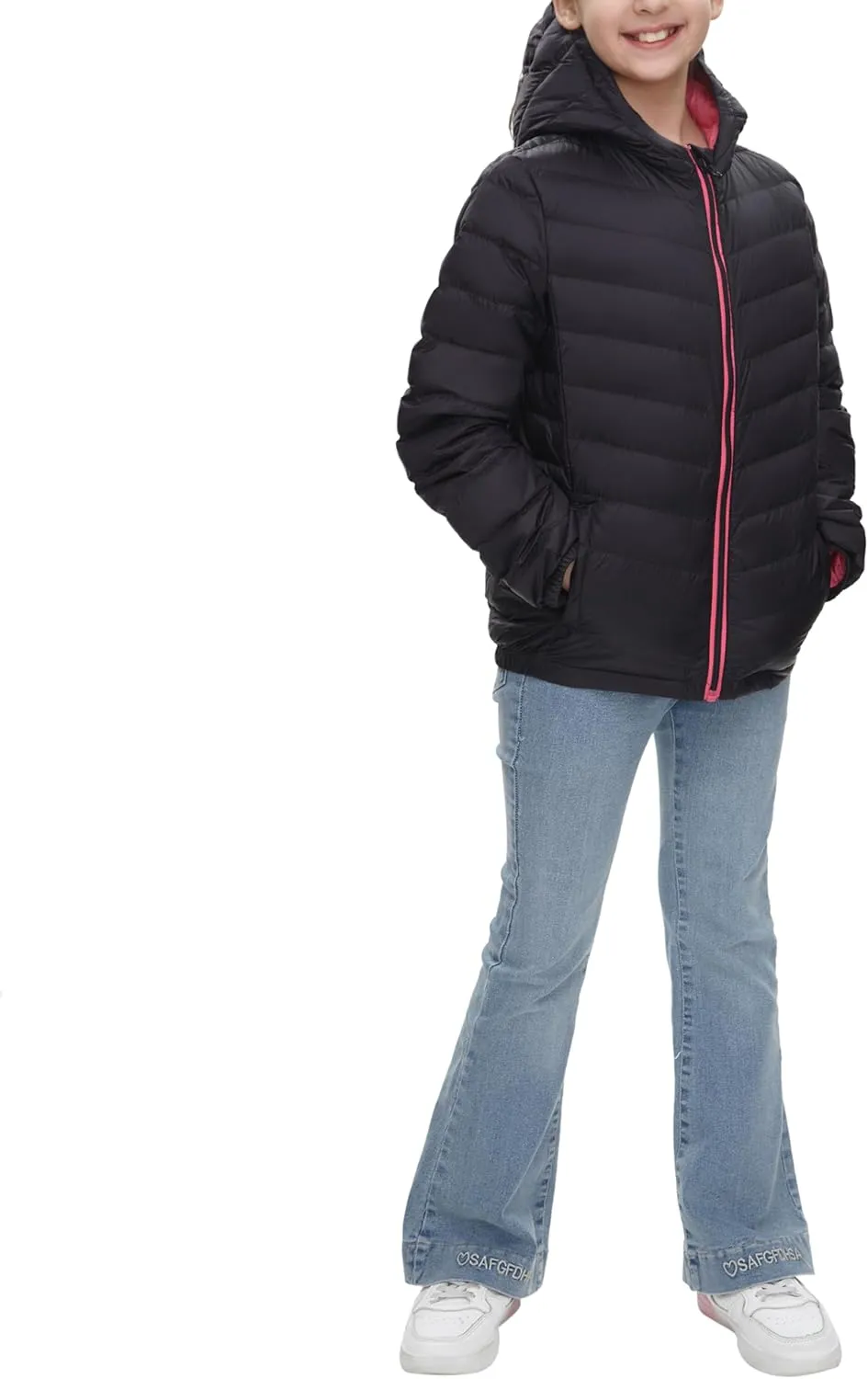 Rokka&Rolla Girls' Ultra Lightweight Packable Down Puffer Jacket Coat