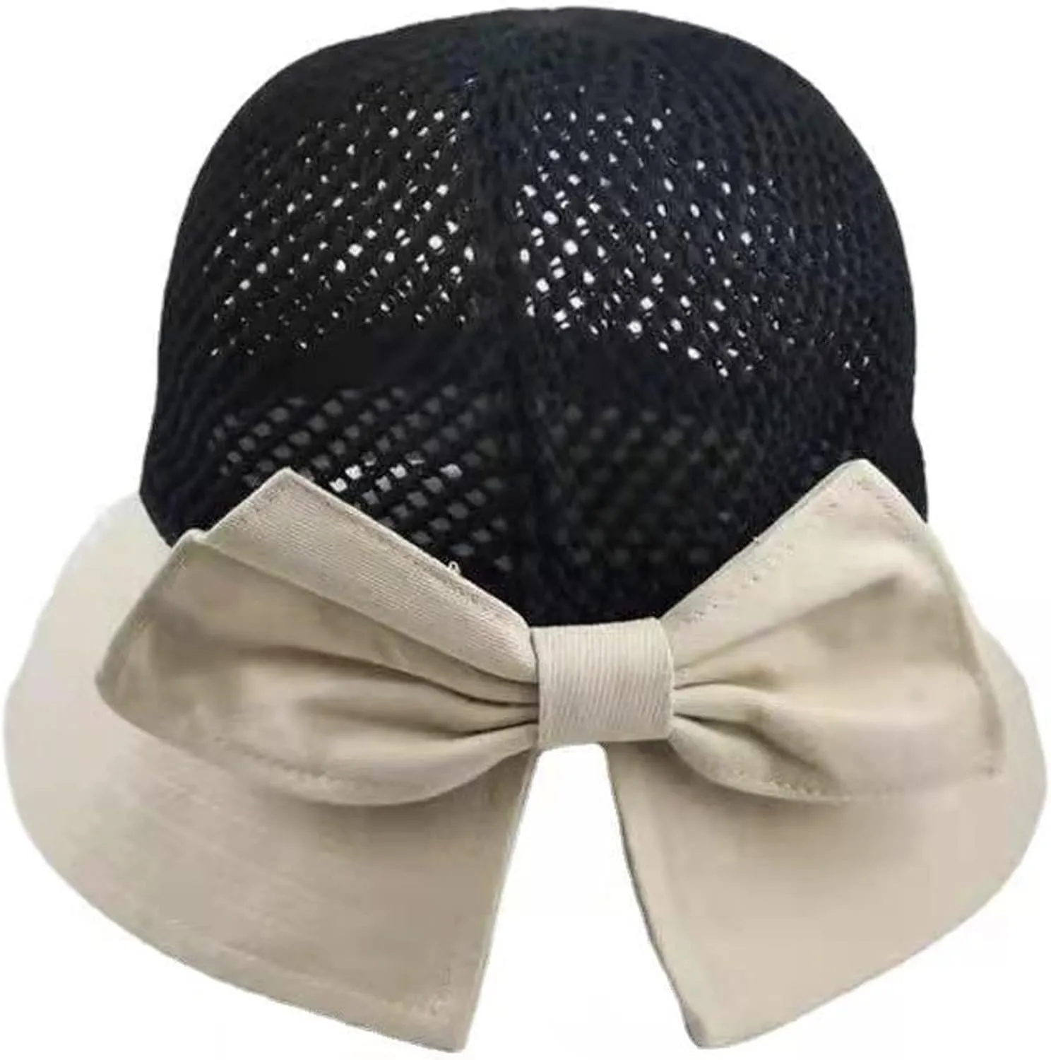 Roll Up Women's Girl's Floppy Summer Sun Beach Hat Foldable Wide Brim with Ribbon Fisherman Bucket Hat