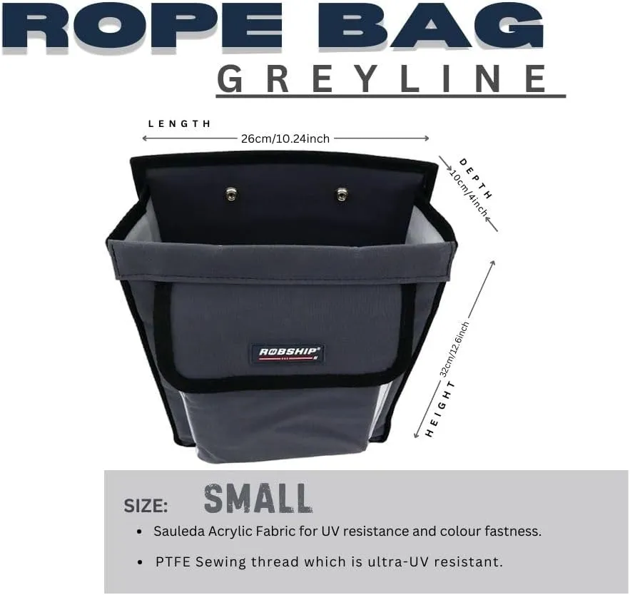 Rope Bag for Boats Effortlessly Organize Your Marine Gear with Style and Efficiency, Greyline - Small