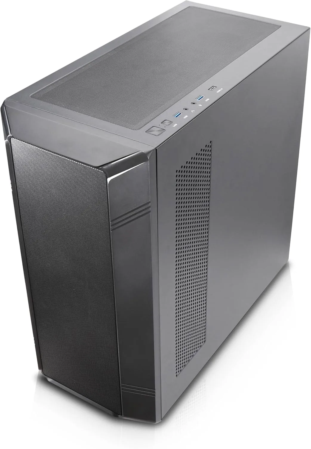 Rosewill Helium NAS Black ATX Mid Tower Computer Case, Mesh Panel, 4X 140mm PWM Fan, Ideal for DIY NAS, Media Servers, or Small Business Applications