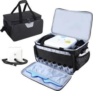 Rsobl Carry Bag Compatible with Dupray,Portable Steam Clean for Floors,Adjustable Compartments Storage Bag for Dupray Neat Steam Cleaner,Handheld Steam Organizer Bag for Accessories, Bag Only (black)