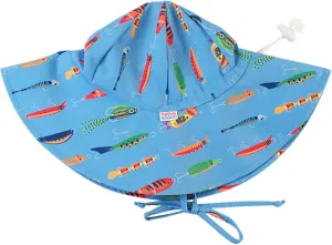 RuffleButts® Baby/Toddler Girls Baby/Toddler Sun Hat with UPF 50  Sun Protection and Floppy Wide Brim