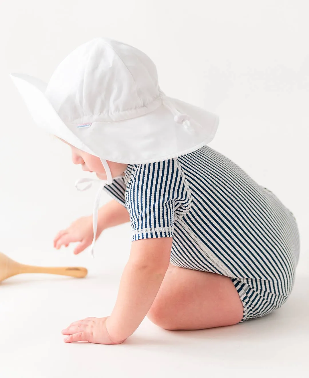 RuffleButts   RuggedButts - Kids White Sun Protective Hat
