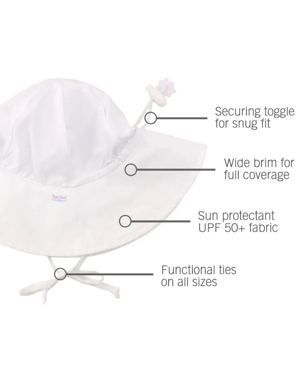RuffleButts   RuggedButts - Kids White Sun Protective Hat