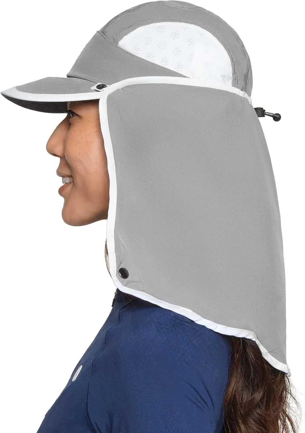 Running Hat with Removeable Neck Drape - UPF 50 Sun Protection - Lightweight Active Sun Hat- Agility Sport Cap - Unisex