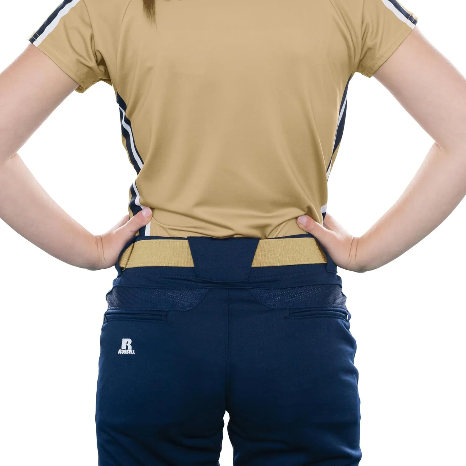 Russell Athletics Women's Low Rise Diamond Fit Softball Knicker Pants-Beltloop, Pockets, Comfortable & Stylish Bottoms