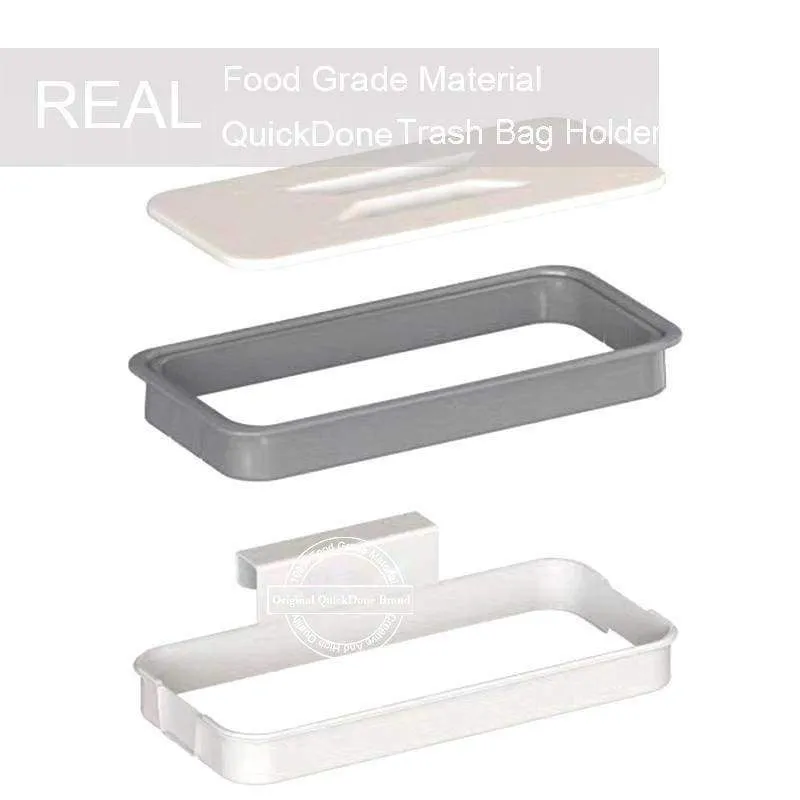 Rynx | QuickDone 1Pc Hanging Trash Bag Holder Cabinet Shelf and Waste Storage Bag Holder Kitchen Accessories AKC6152